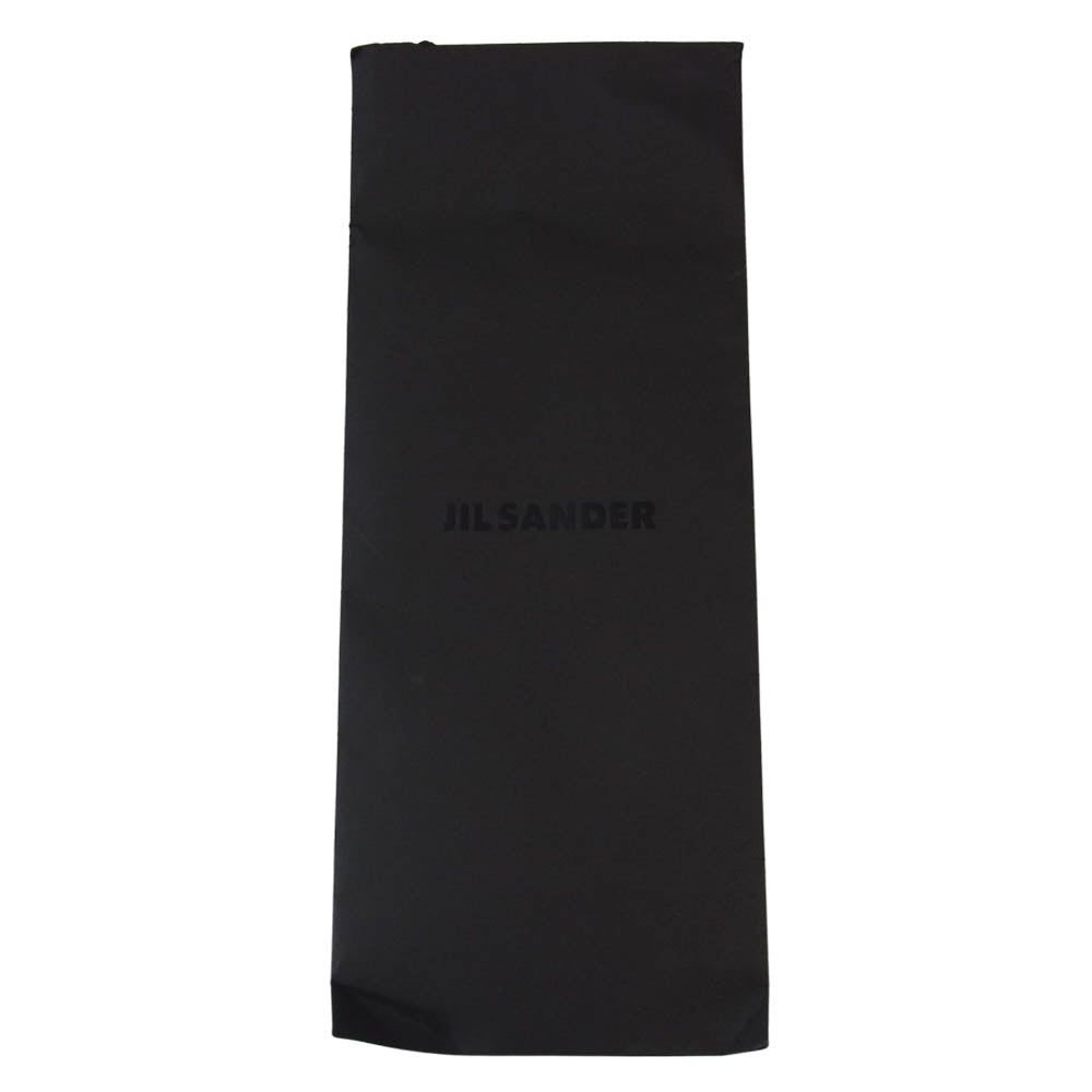JIL SANDER ジルサンダー 国内正規品 シルク100% スカーフ イエロー系×ブラック系【極上美品】【中古】