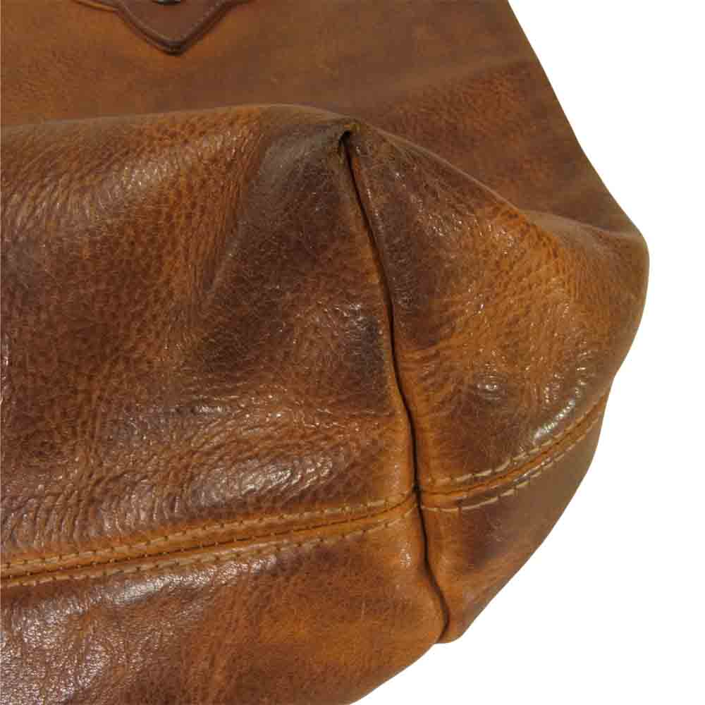 CHROME HEARTS クロムハーツ(原本有) 修理補填確認書付属 FS トート ユナイテッドアローズ UA 10周年記念 クロスパッチ バッグ ブラウン系【中古】