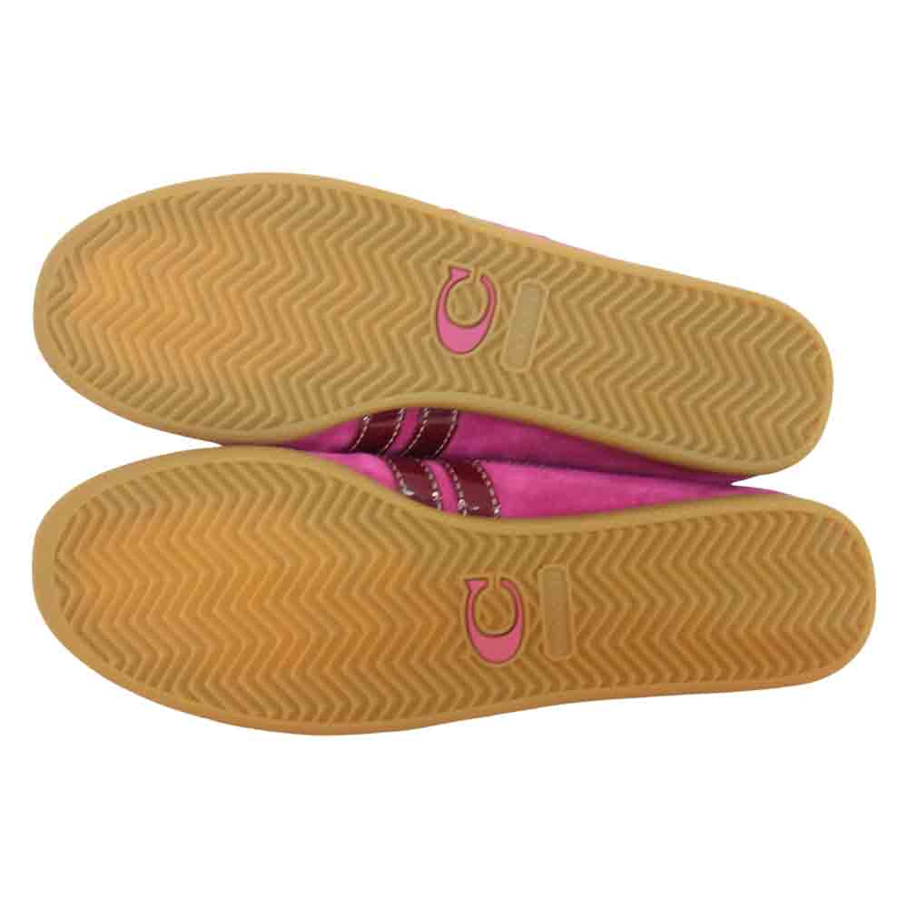 COACH コーチ スエード スニーカー ピンク系 7.5【美品】【中古】