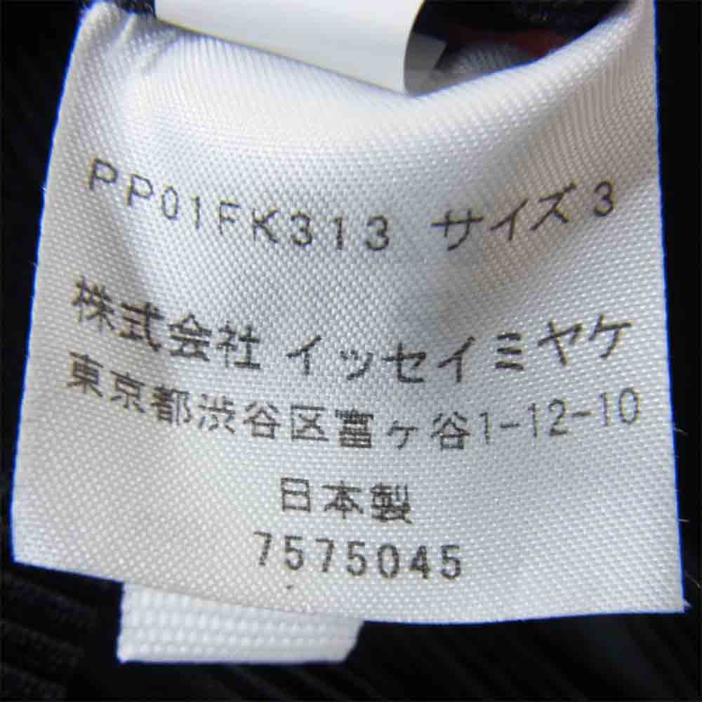 プリーツプリーズ ISSEY MIYAKE イッセイミヤケ PP01-FK313 ビッグシルエット ノースリーブ カットソー ブラック系 3【中古】