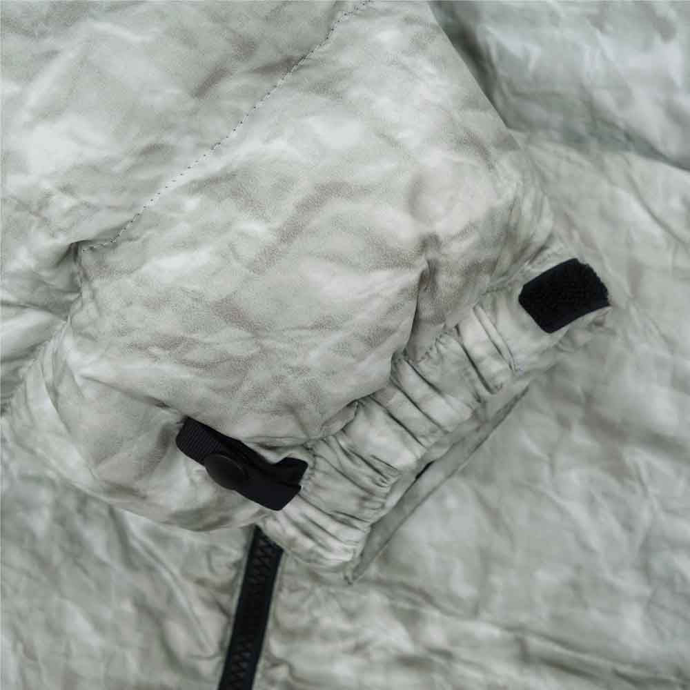 Supreme シュプリーム × THE NORTH FACE ノースフェイス 国内正規 19AW Paper Print Nuptse Jacket ペーパー プリント 紙 ヌプシ ダウン ジャケット ホワイトペーパープリント M【美品】【中古】