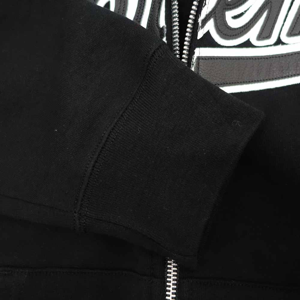Supreme シュプリーム 21SS × Vanson バンソン Leathers Spider Web Zip Up Hooded Sweatshirt レザー スパイダー ジップ パーカー ブラック系 ホワイト系 S【新古品】【未使用】【中古】