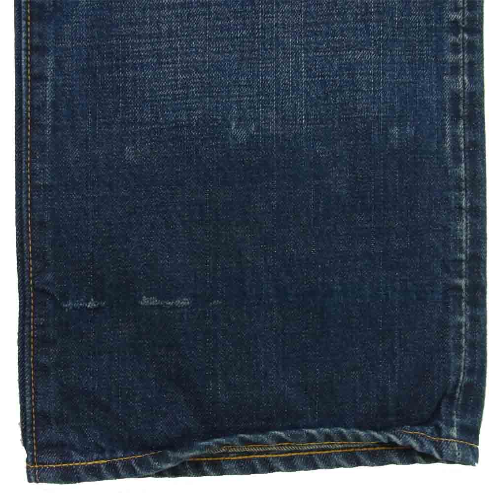 VISVIM ビズビム 20AW 120205005020 SOCIAL SCULPTURE 16 DAMAGED-25 スリム ストレート ダメージ加工 デニムパンツ インディゴブルー系 W38 L30【新古品】【未使用】【中古】