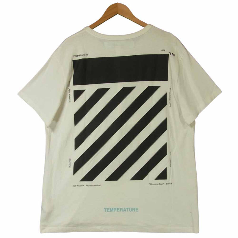 OFF-WHITE オフホワイト 18SS OMAA002S18185086 DIAG TEMPERATURE S/S