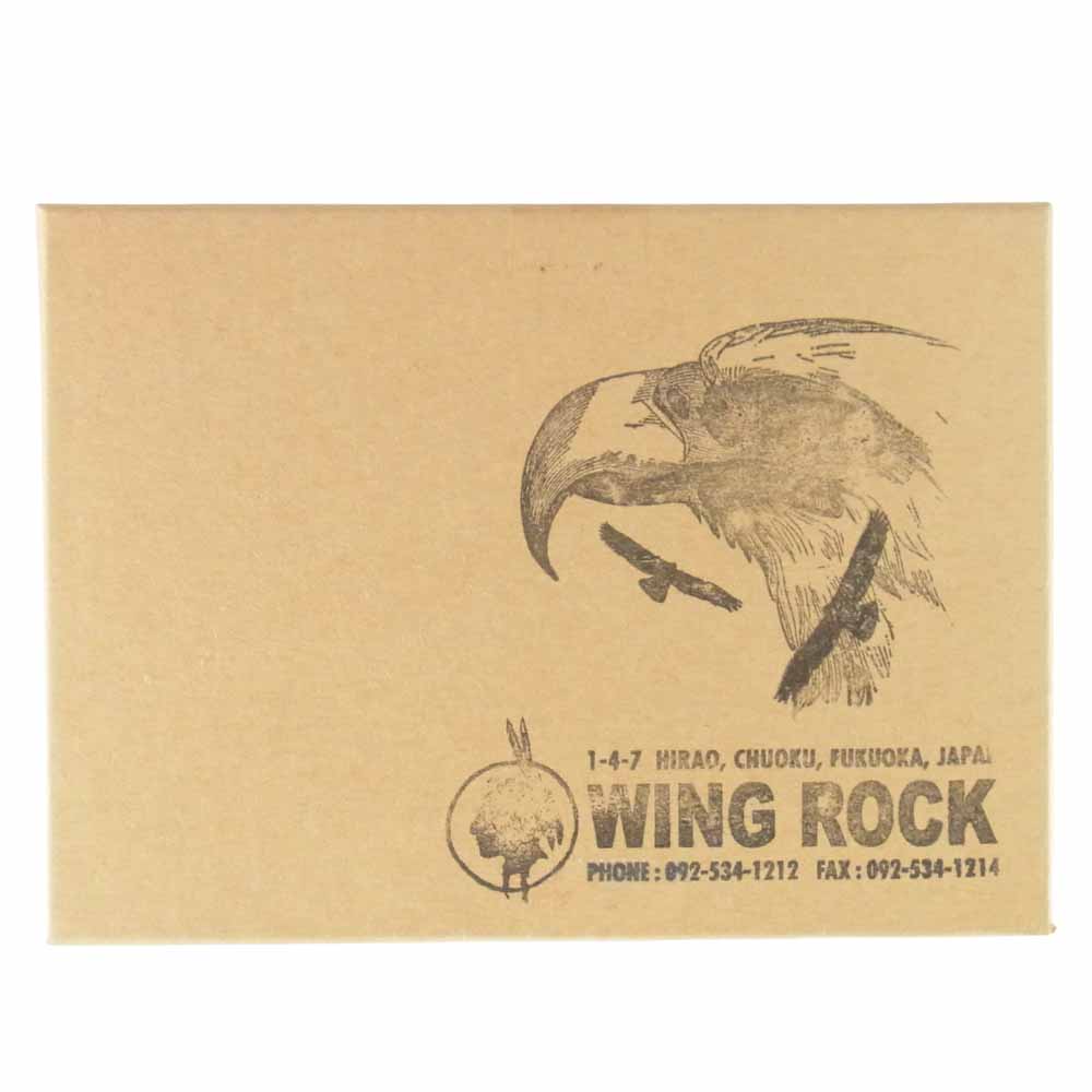 WINGROCK ウィングロック 型押し コインケース コイン ケース ジップ ライトブラウン系【美品】【中古】