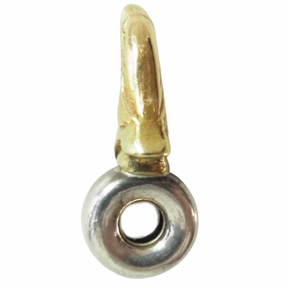 タディアンドキング K18 イーグルヘッド 無垢 SV ビーズ シルバー系×ゴールド系【中古】