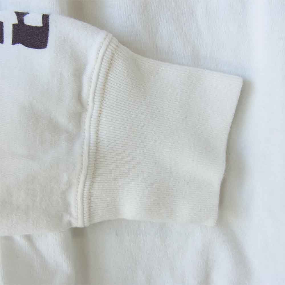 THE FLAT HEAD ザフラットヘッド プリント ロングスリーブ Tシャツ ロンT ホワイト系 38【中古】