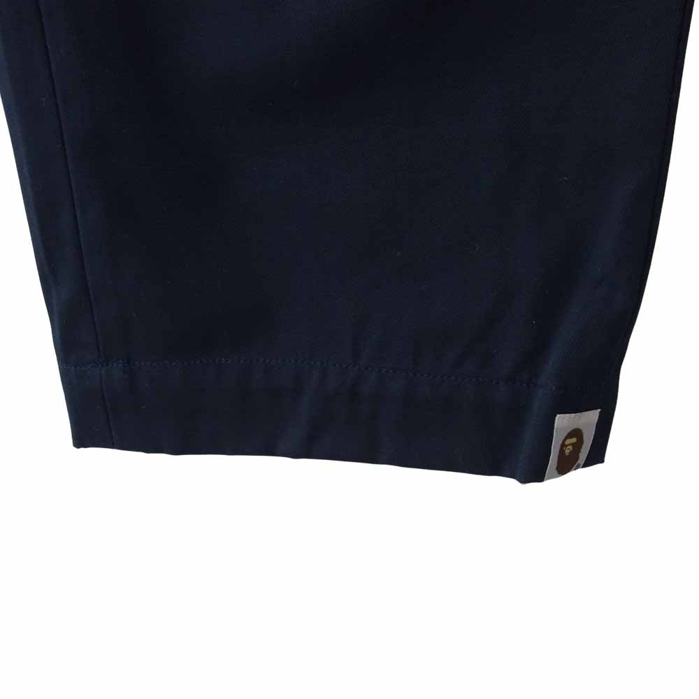 A BATHING APE アベイシングエイプ ワーク パンツ ネイビー系 M【美品】【中古】