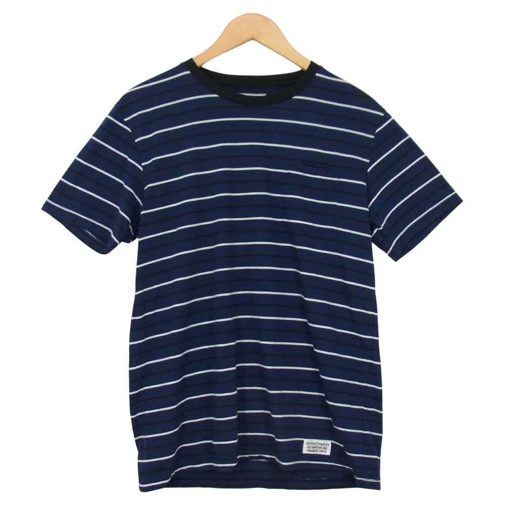 WACKO MARIA GUILTY PARTIES ボーダーTシャツ WACKO MARIA ワコマリア GUILTY PARTIES 半袖 ボーダー Tシャツ 青×黒