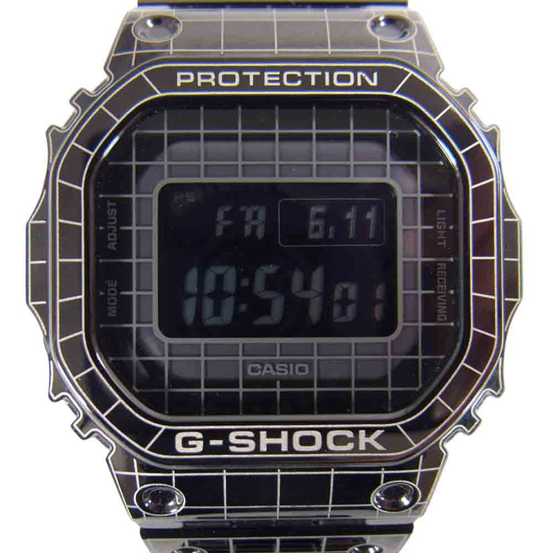 G-SHOCK ジーショック GMW-B5000CS-1JR FULL METAL GRID フルメタル グリッド Bluetooth 電波ソーラー  ブラック系【美品】【中古】