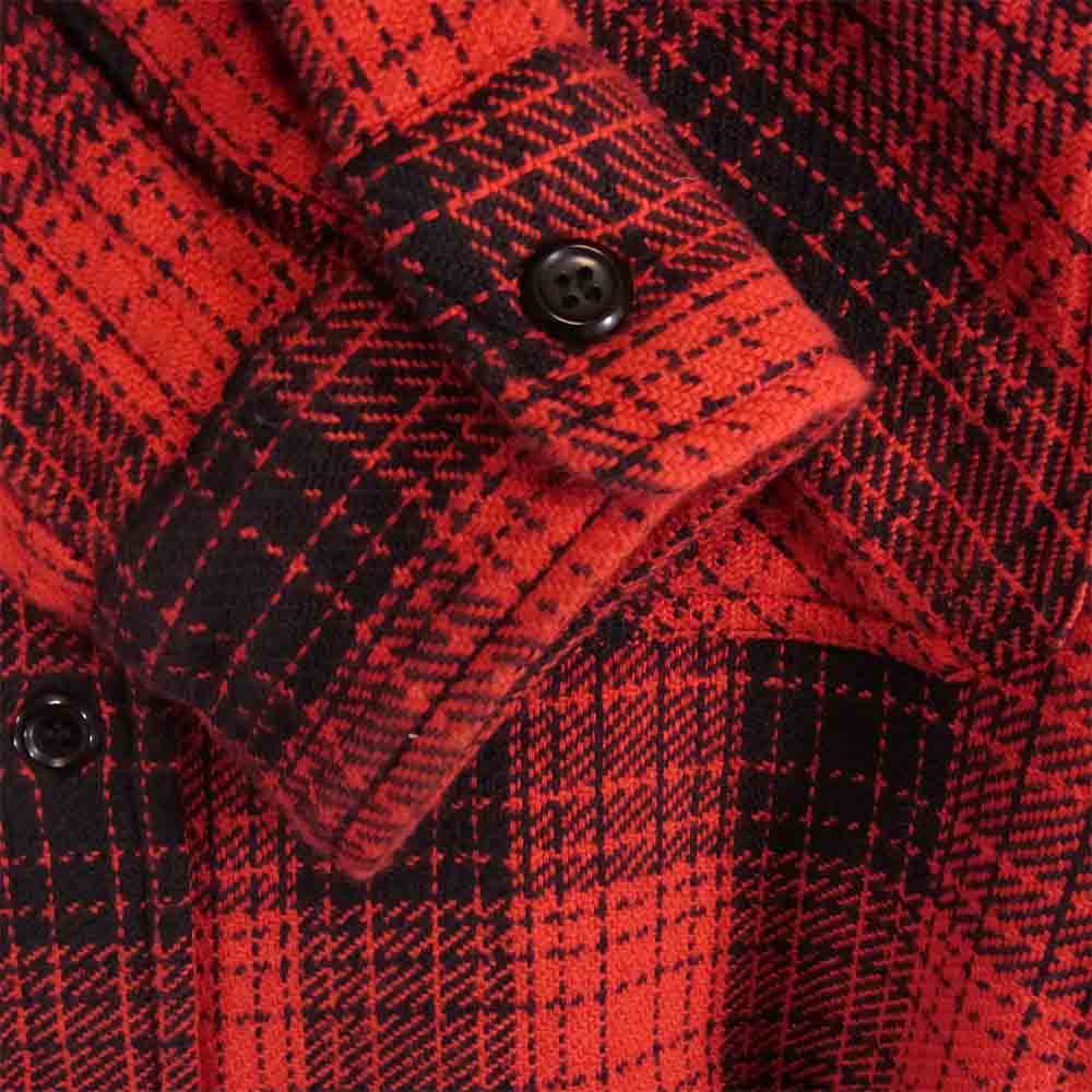 TENDERLOIN テンダーロイン T-HEAVY FLANNEL CHECK SHT ヘビー フランネル チェック シャツ レッド系 ブラック系 XS【中古】