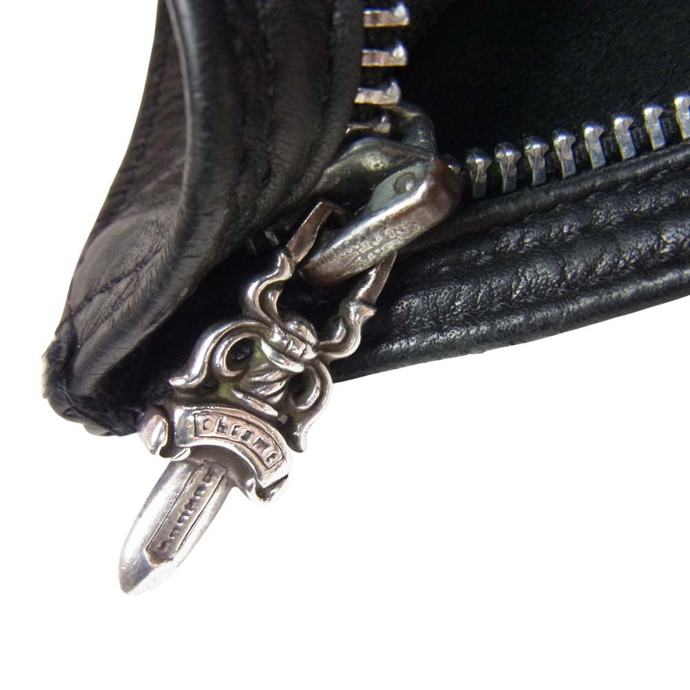 CHROME HEARTS クロムハーツ(原本無) ZPR CHNG ジッパー チェンジパース コインケース ブラック系【中古】