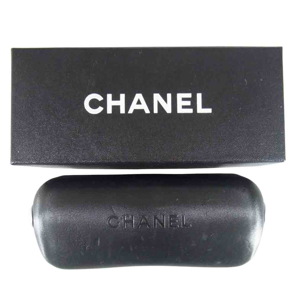CHANEL シャネル 3122 度入り フレーム アイウェア 眼鏡 イタリア製 黒×ベージュ系 5□16 135【中古】