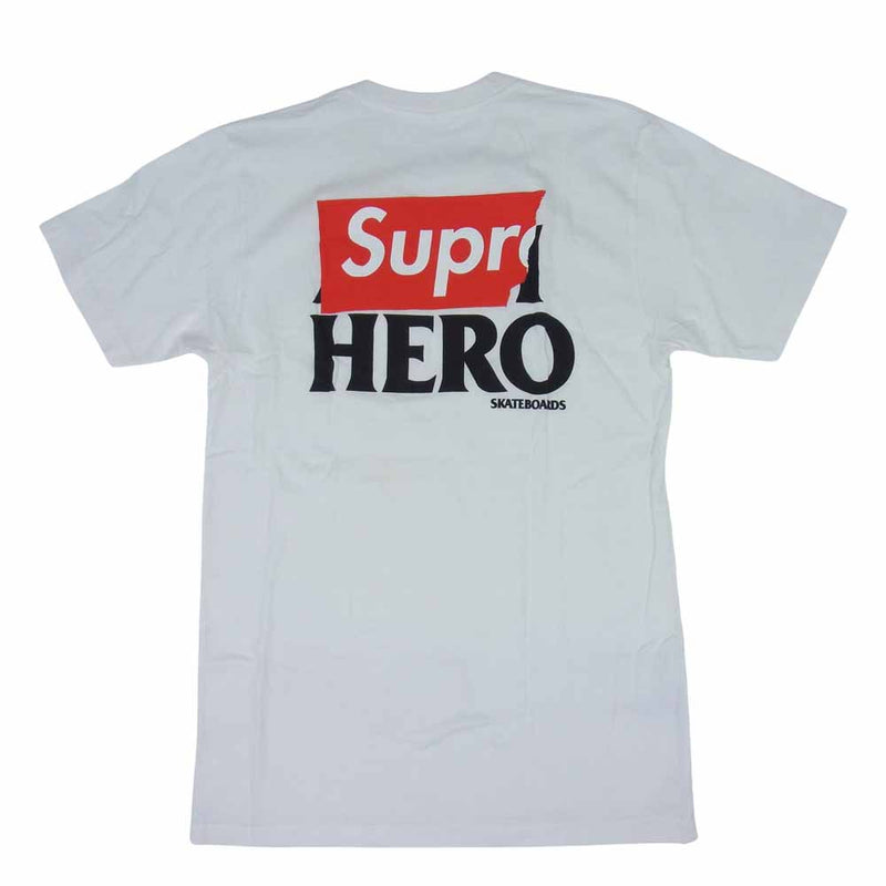 Supreme シュプリーム 14SS ANTI HERO Pocket Logo Tee Tシャツ ホワイト系 M【中古】