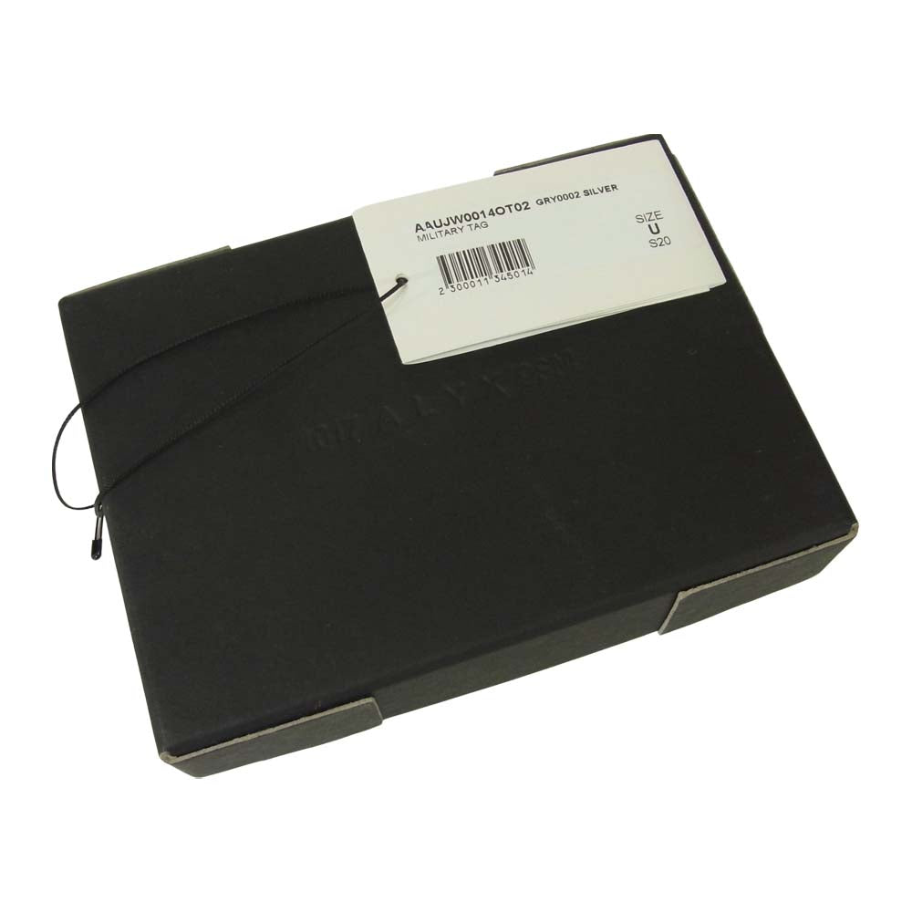 1017 アリクス 9SM AAUJW0014OT02 MILITARY TAG ミリタリー タグ ネックレス シルバー系【中古】