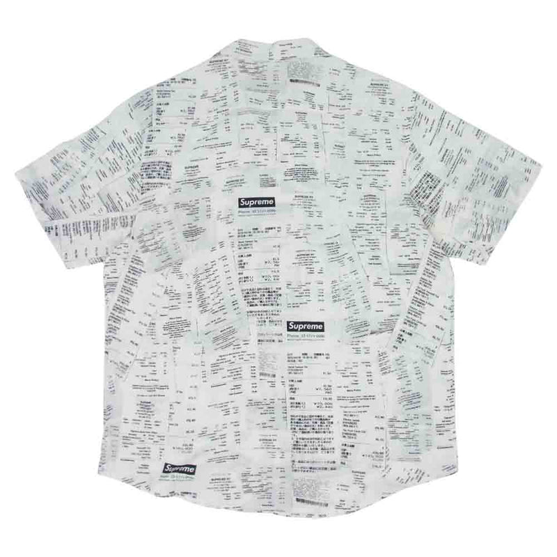 Tシャツ/カットソー(半袖/袖なし)Supreme  Receipts Rayon S/S Shirt white