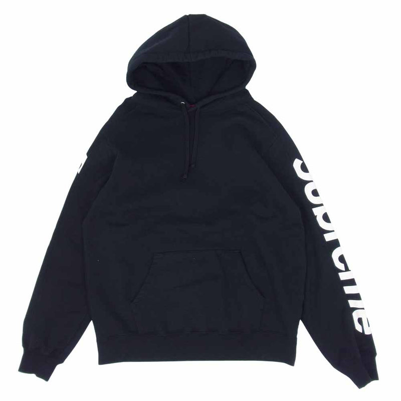 Supreme パーカー　Hooded sweatshirt ブラック