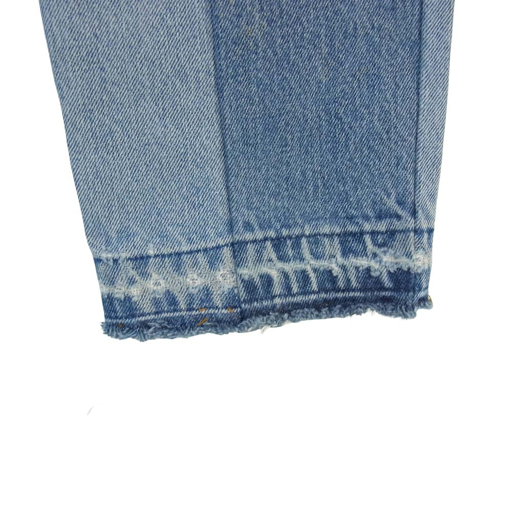 ピーイーオーティーダブリューエージー BB17FW-DP10AG 再構築 デニム パンツ インディゴブルー系 S【中古】