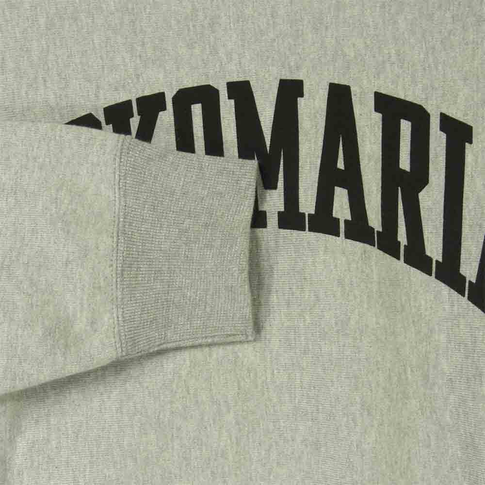 WACKO MARIA ワコマリア HEAVY WEIGHT CREW NECK SWEAT SHIRT ヘビー ウェイト クルーネック スウェット トレーナー グレー系 S【美品】【中古】