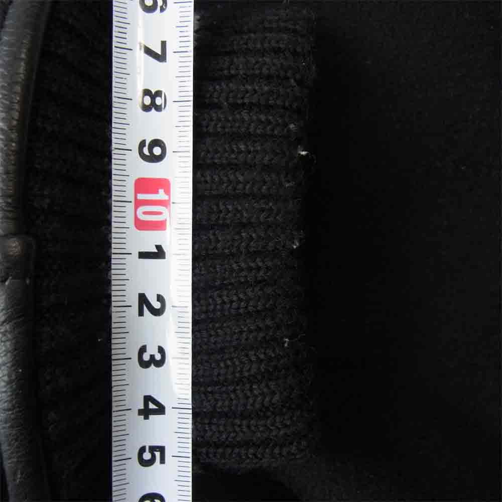 F.C.R.B. エフシーアールビー L116783 × ナイキ NIKE STADIUM JACKET ウール スタジャン レザー切替 ジャケット ブラック系 L【中古】