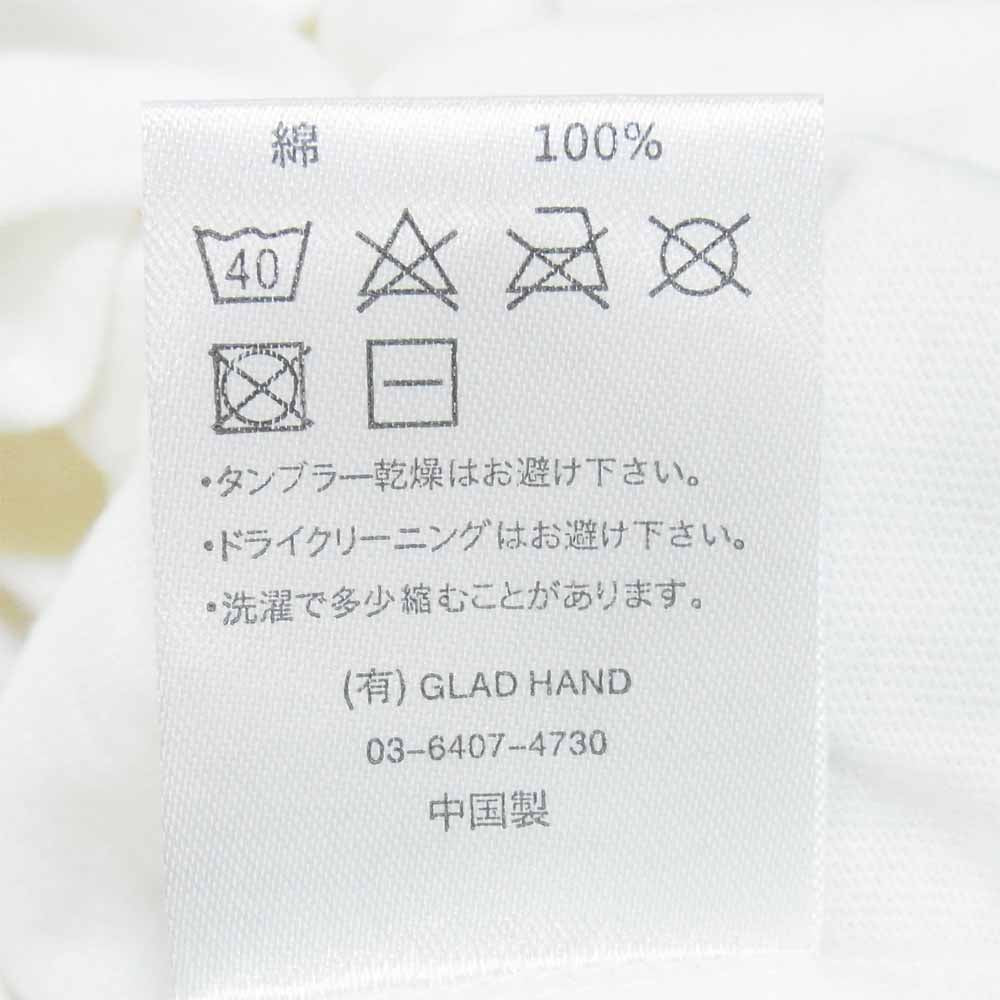 WEIRDO ウィアード 20SS WRD-20-SS-39 S/S V-NECK TEE CRAZY SIGN Vネック Tシャツ 白青系 XL【新古品】【未使用】【中古】