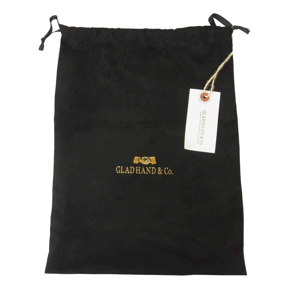 GLADHAND & Co. グラッドハンド FAMILY CREST CASQUETTE 10周年記念 モノグラム キャスケット ブラック系 L【美品】【中古】