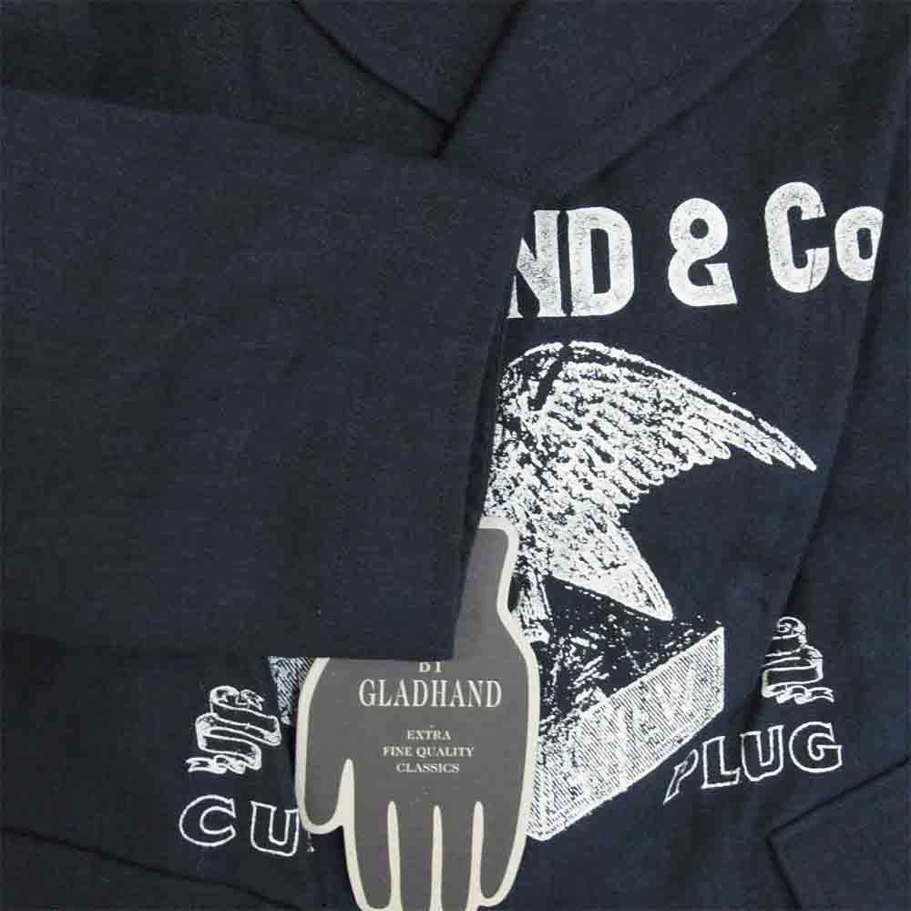 GLADHAND & Co. グラッドハンド 20SS BYGH-20-SS-01 For Smoking Linen Jacket フォー スモーキング リネン ジャケット ネイビー系 L【新古品】【未使用】【中古】