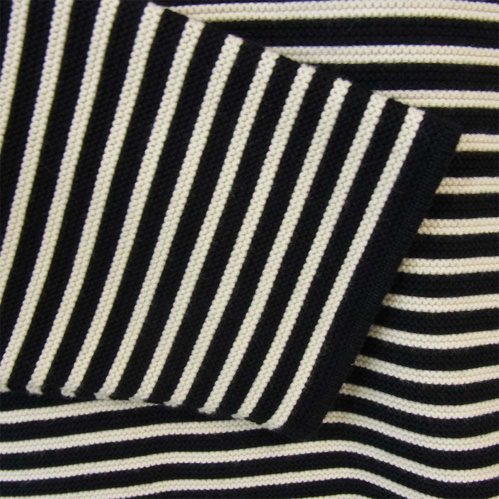 bukht ブフト BW-15303 BORDER KNIT ボーダー ニット ブラック系×ホワイト系 S【新古品】【未使用】【中古】
