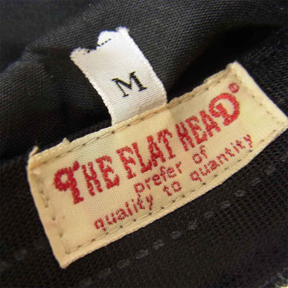 THE FLAT HEAD ザフラットヘッド 千鳥格子柄 別珍 ハンチング グレー系 M【中古】