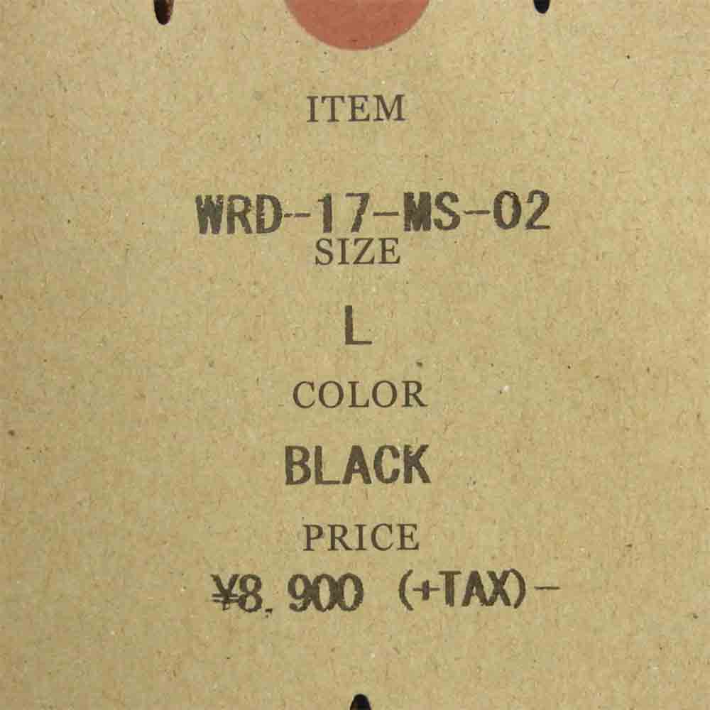 WEIRDO ウィアード WRD-17-MS-02 POPCORN S/S V NECK T-SHIRTS ポップコーン プリント 半袖 Tシャツ ブラック系 L【新古品】【未使用】【中古】
