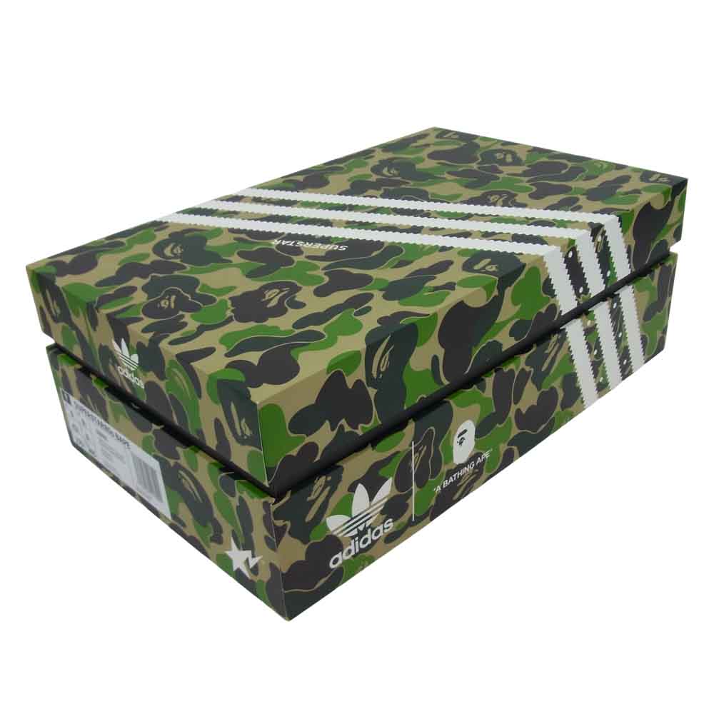 adidas アディダス GZ8981 A BATHING APE アベイシングエイプ SUPERSTAR 80S ABC-CAMO カーキ系 グリーン系 27cm【新古品】【未使用】【中古】