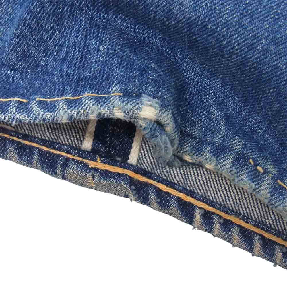 Levi's リーバイス 501XX オリジナル ヴィンテージ 革パッチ オフセット 両面タブ インディゴブルー系【中古】