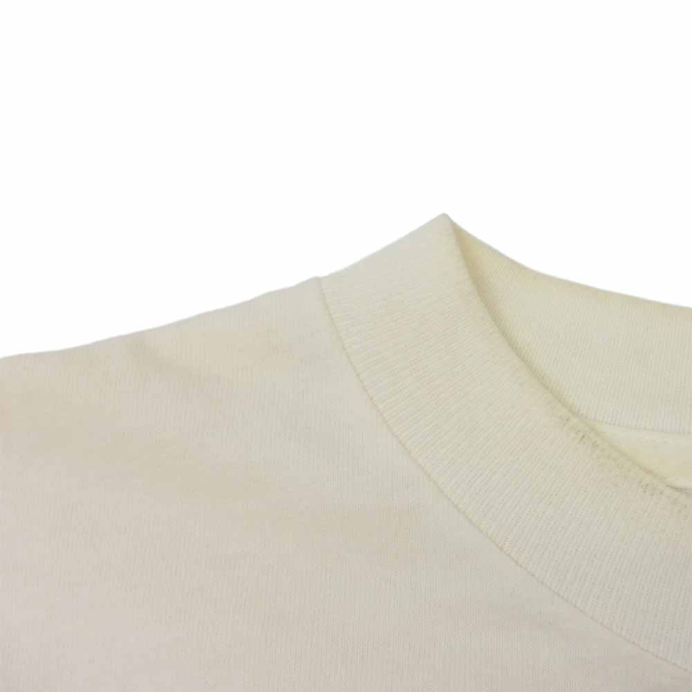 CHROME HEARTS クロムハーツ(原本無) USA製 Intellectual Gallery インテレクチュアルギャラリー スター クロス プリント ロングスリーブ Tシャツ オフホワイト系 M【中古】