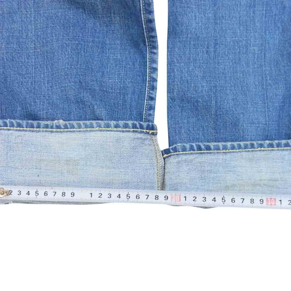 VISVIM ビズビム 0117205005020 social sculpture 01 slim dmgd-12 ソーシャルスカルプチャー 加工 デニム インディゴブルー系 34【中古】