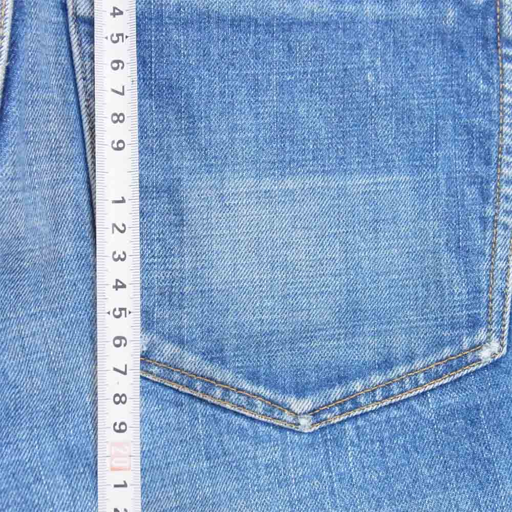 VISVIM ビズビム 0117205005019 social sculpture 01 dmgd-12 ソーシャルスカルプチャー 加工 デニム インディゴブルー系 34【中古】