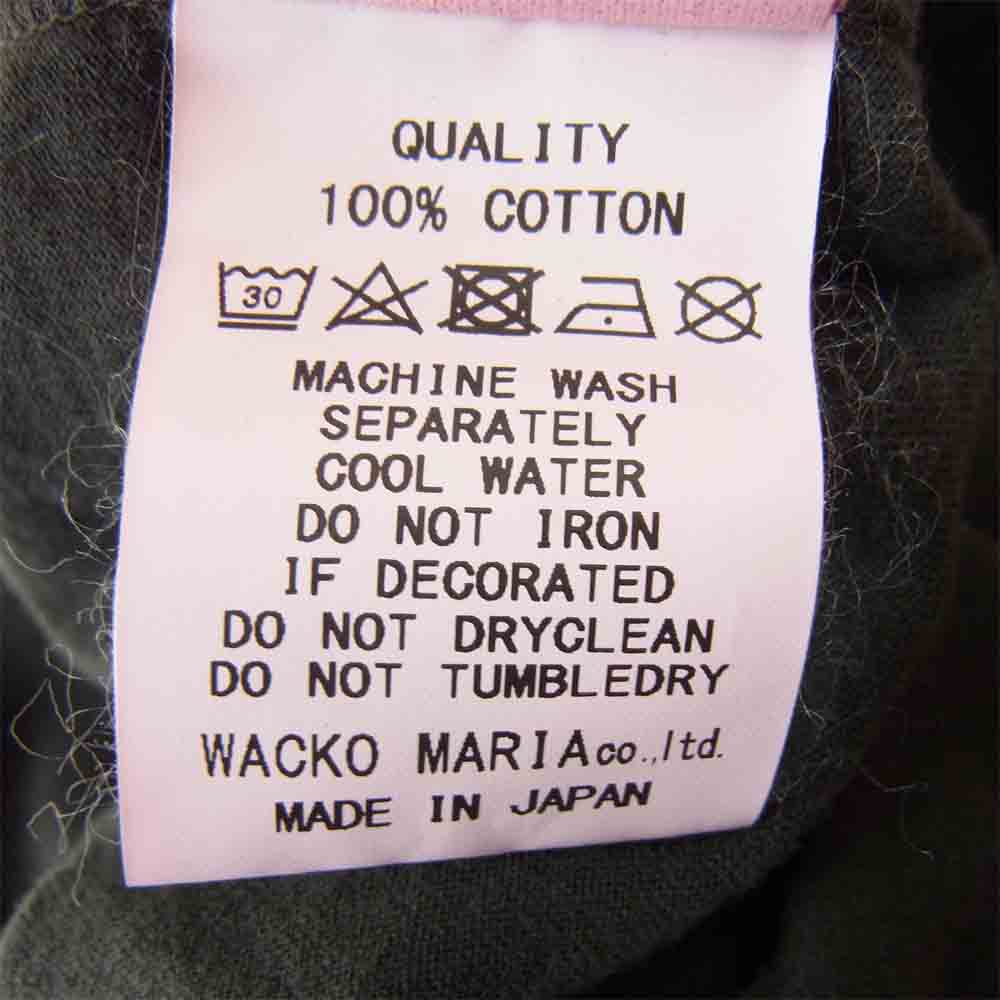 WACKO MARIA ワコマリア 18SS STANDARD CREW NECK バックプリント 虎 Tシャツ ブラック系 L【中古】