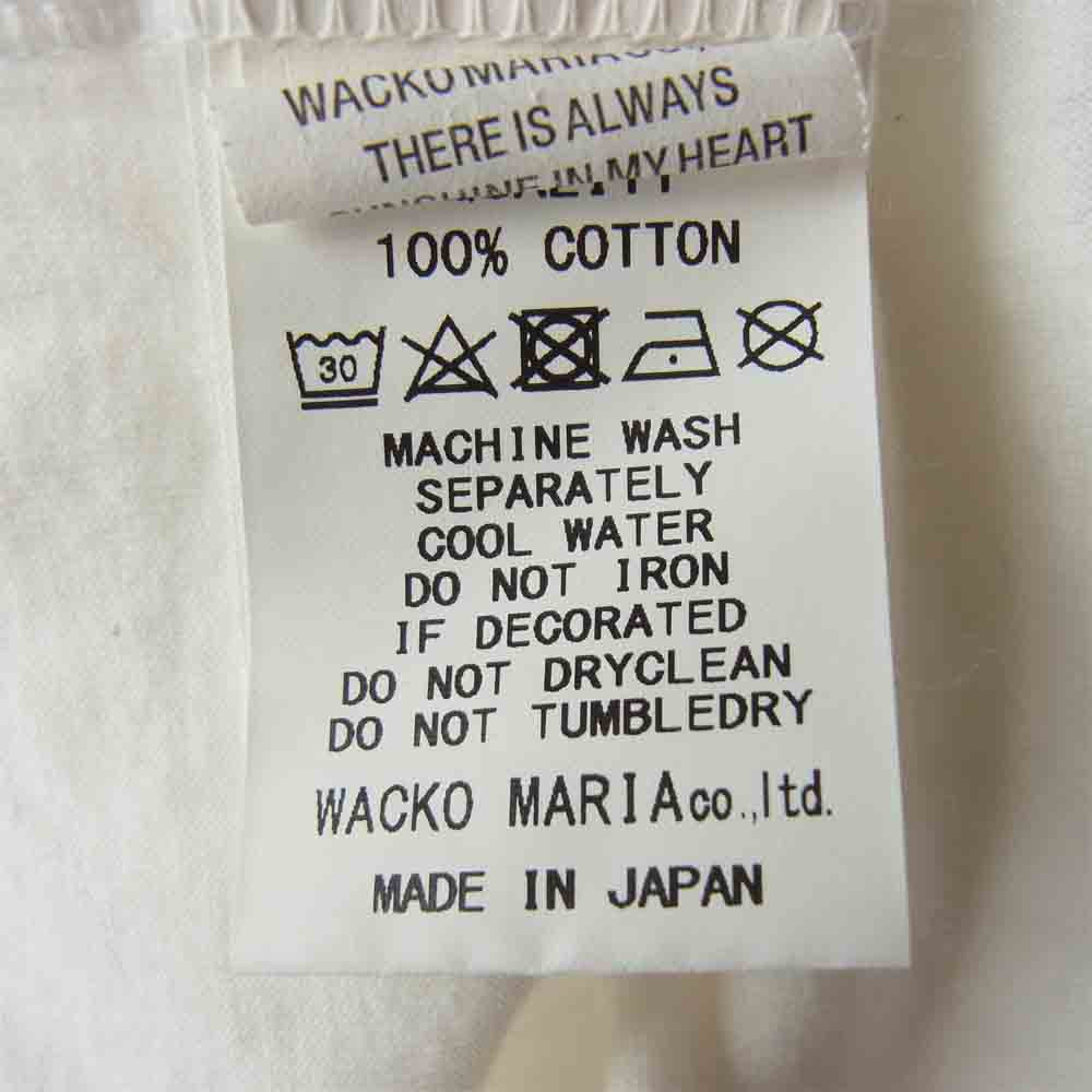 WACKO MARIA ワコマリア × 森山大道 STANDARD CREW NECK T-SHIRT Tシャツ ホワイト系 L【中古】