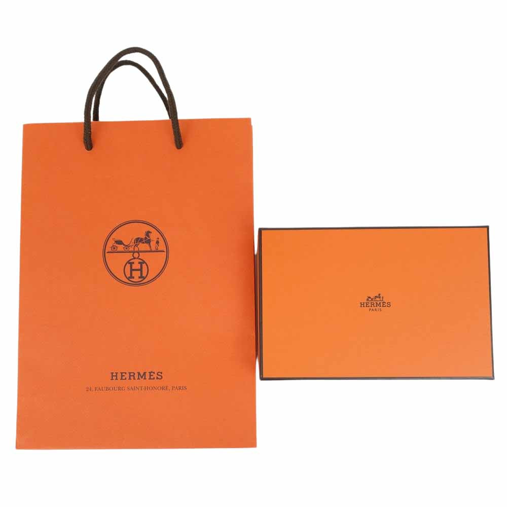 HERMES エルメス Y刻印 2020年製 Bearn Soufflet ベアンスフレ 2つ折り 長財布 ブラック系【美品】【中古】