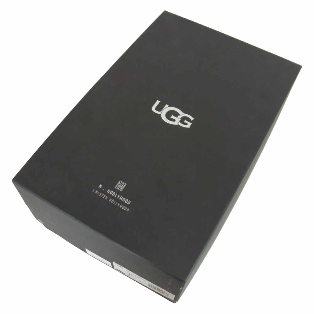 N.HOOLYWOOD エヌハリウッド 1114111 UGG アグ COMPILE コンパイル コラボ プレミアム ドレス レザー スニーカー ブラック系 29cm【美品】【中古】