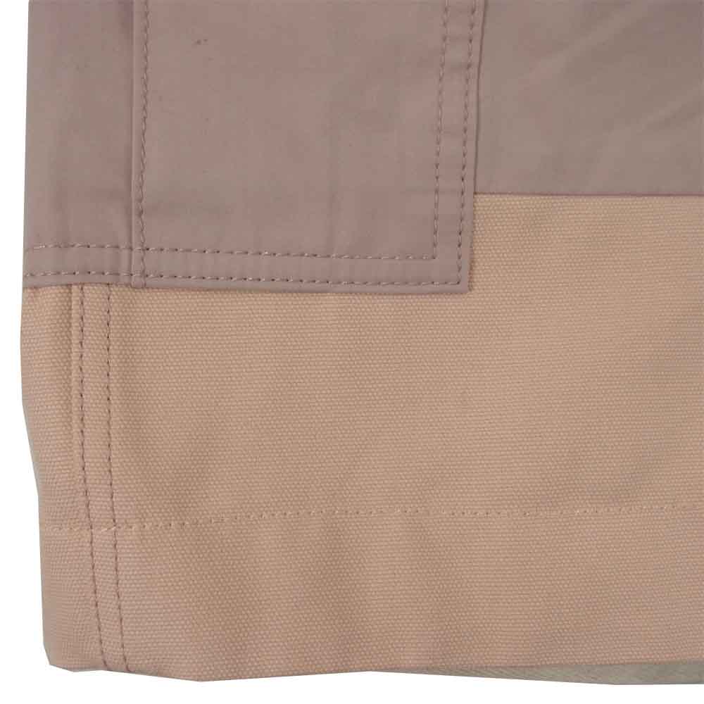 Sacai サカイ 21-02506M Cotton Nylon Oxford Shorts コットン ナイロン オックスフォード ショーツ ピンク系 3【新古品】【未使用】【中古】