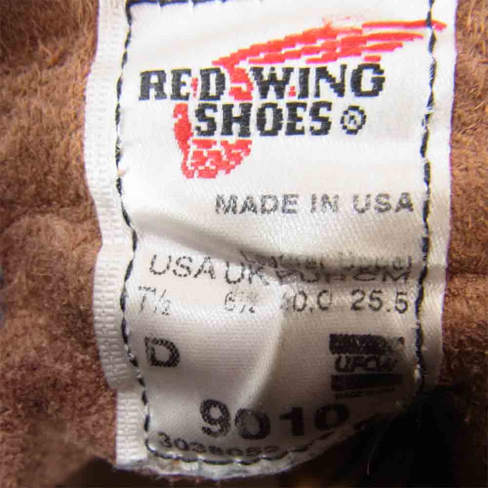 RED WING レッドウィング 9010 ECKMAN MOC TOE BOOTS ベックマン モックトゥ ブラウン系 7 1/2 D【中古】