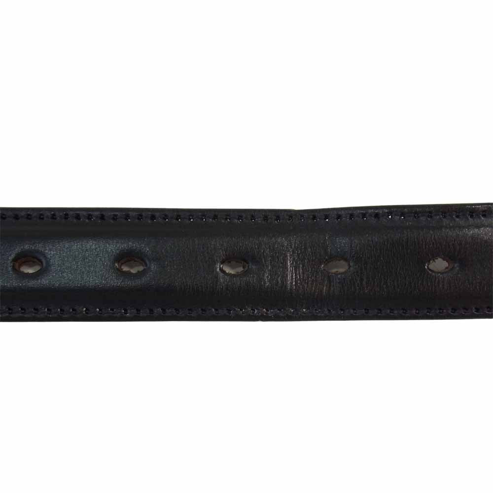 マクロスティ スコットランド製 レザー ベルト 黒 ブラック系 29【中古】