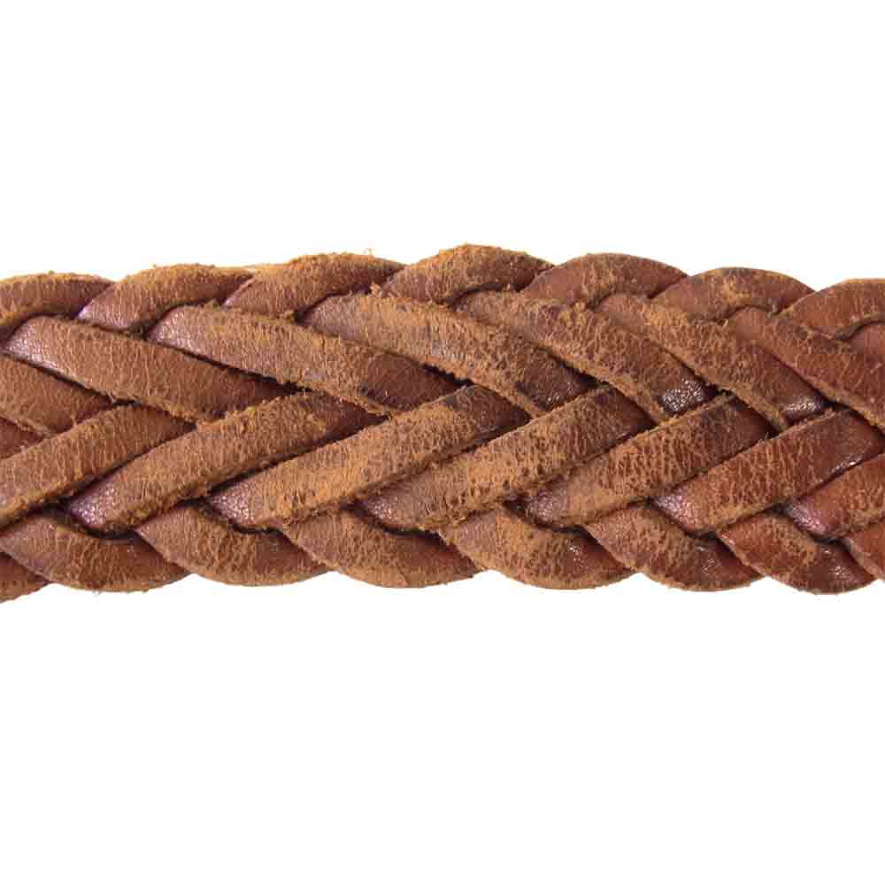 J&M Davidson ジェイアンドエムデヴィッドソン 30mm レザー メッシュ Brown ブラウン系 28/70【中古】