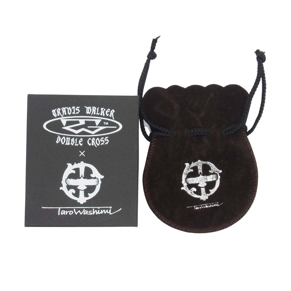TARO WASHIMI ワシミタロウ 鷲見太郎 販売証明カード付属 TRAVIS WALKER トラヴィスワーカー 金メタル アラベスク フライトフェザー シルバー系【美品】【中古】