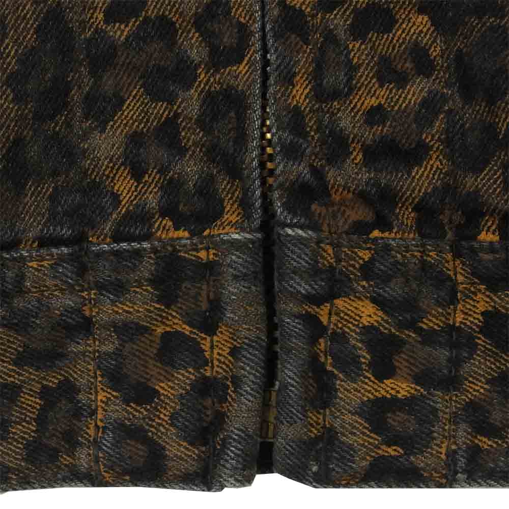 MINEDENIM マインデニム 20SS 2003-8001-67-012 LEOPARD ZP-GJKT レオパード BRT デニム ジャケット ブラウン系 1【中古】