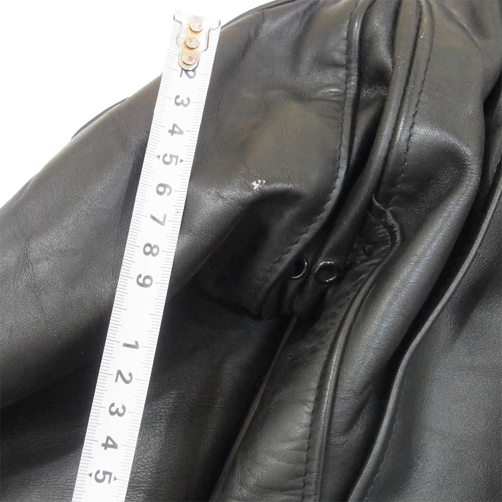 schott ショット USA製 641シングル ライダース ボアライナー付 ジャケット ブラック系 36【中古】