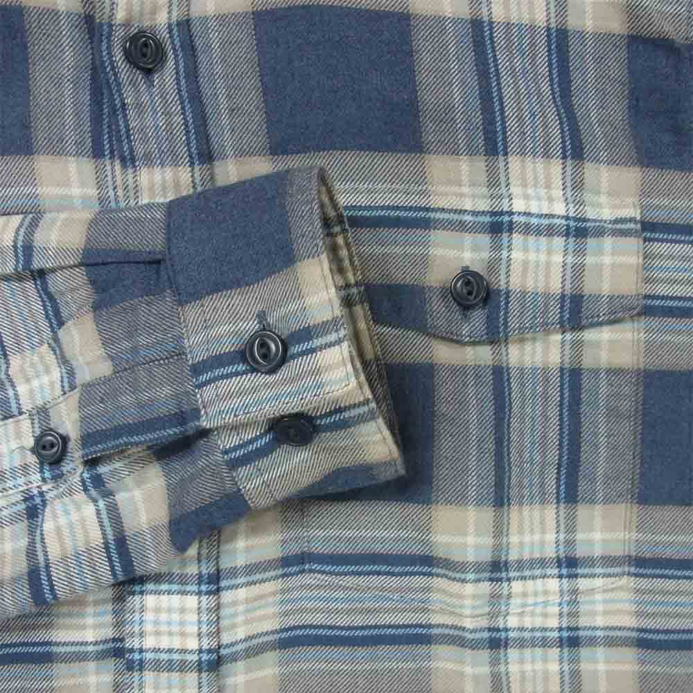 patagonia パタゴニア SP19 54020 Lightweight Fjord Flannel Shirt フランネル 長袖 シャツ ブルー系 グレー系 XS【中古】