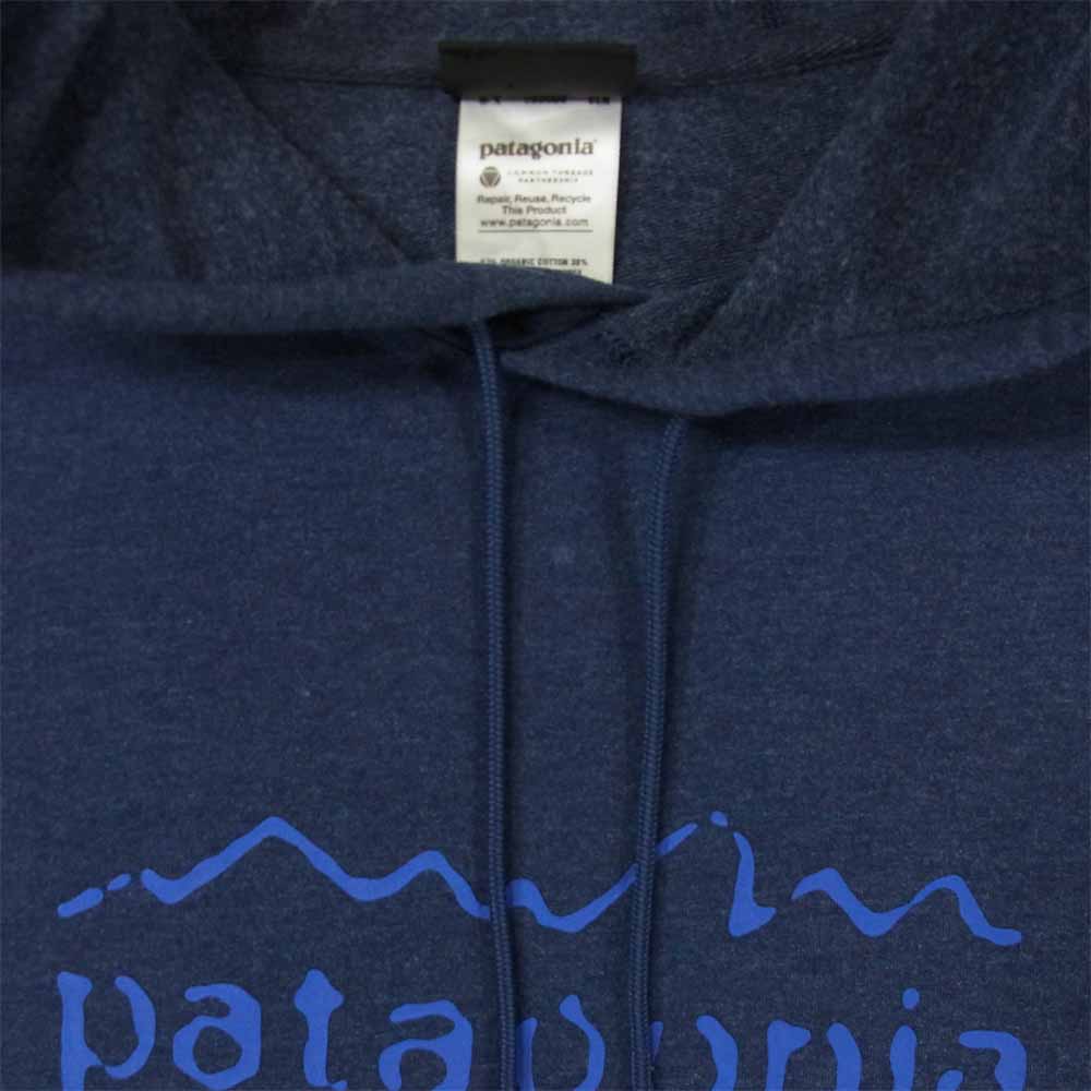 patagonia パタゴニア FA13 26711 Hooded Monk Sweatshirt スウェット プルオーバー パーカー ネイビー系 S【中古】