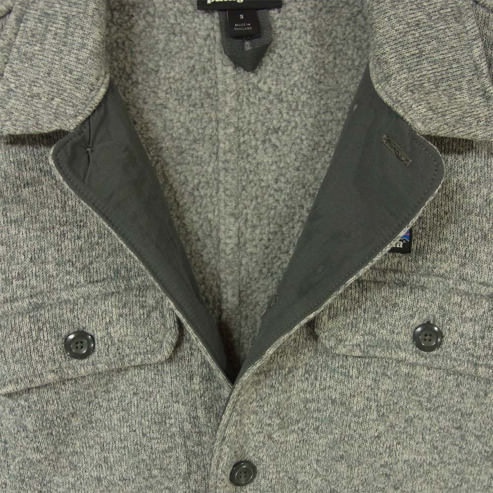 patagonia パタゴニア FA19 25840 Better Sweater Fleece Shirt Jacket ベター セーター シャツ ジャケット グレー系 S【中古】