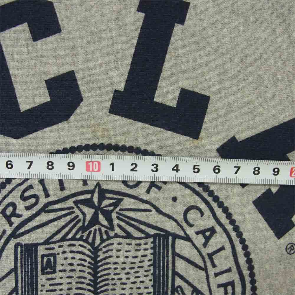 Champion チャンピオン USA製 赤単タグ 復刻 UCLA カレッジ プリント スウェット トレーナー グレー系 M【中古】